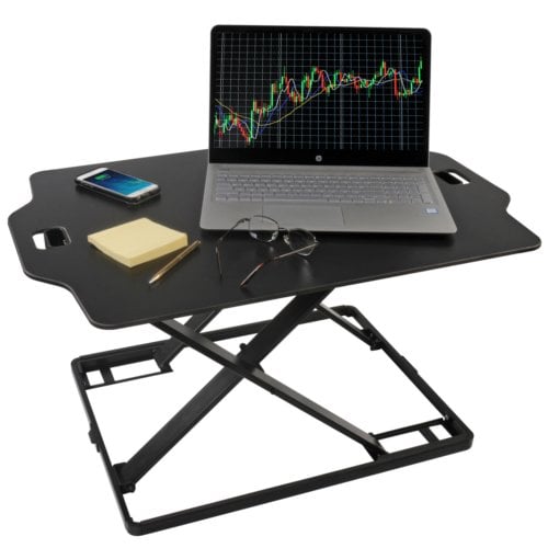 Royal SD22 Sit and Stand Adjustable Desk with Soft Foam Mat
