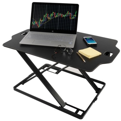 Royal SD22 Sit and Stand Adjustable Desk with Soft Foam Mat