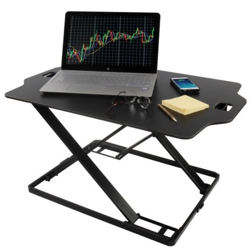 Royal SD22 Sit and Stand Adjustable Desk with Soft Foam Mat