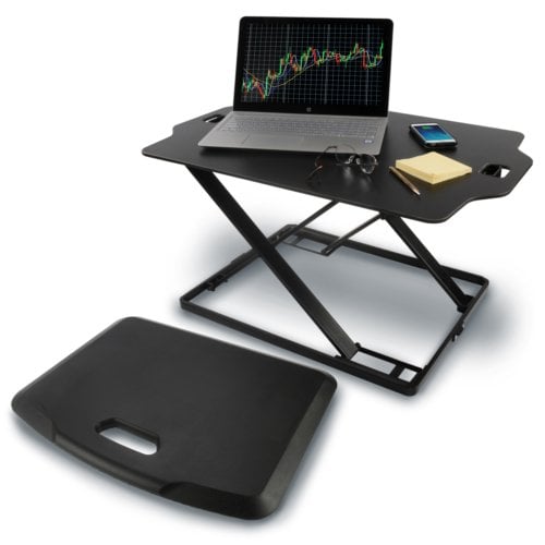 Royal SD22 Sit and Stand Adjustable Desk with Soft Foam Mat