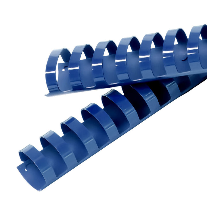 1-1/4" Royal Blue Plastic Binding Combs - 50pk