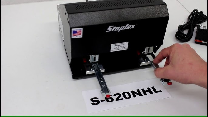 Staplex S-620NHL Automatic Double Header Electric Stapler