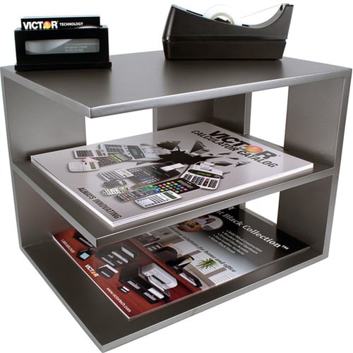 Victor Desktop Corner Shelf (Classic Silver) - S1120
