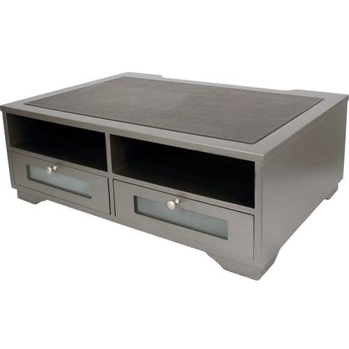 Victor Printer Stand with Shelves and Drawers (Classic Silver) - S1130