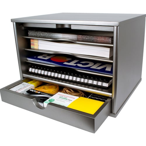 Victor Desktop Organizer (Classic Silver) - S4720