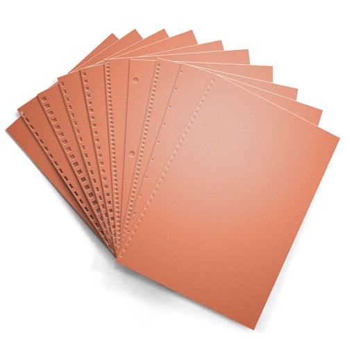 Salmon 20lb Punched Binding Paper - 500 Sheets