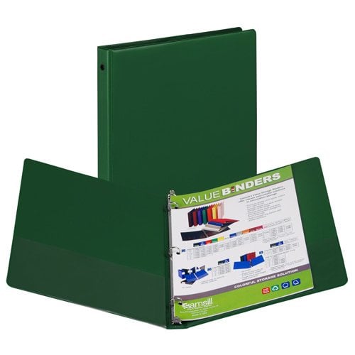 Samsill Green Value Round Ring Storage Binder - 12pk