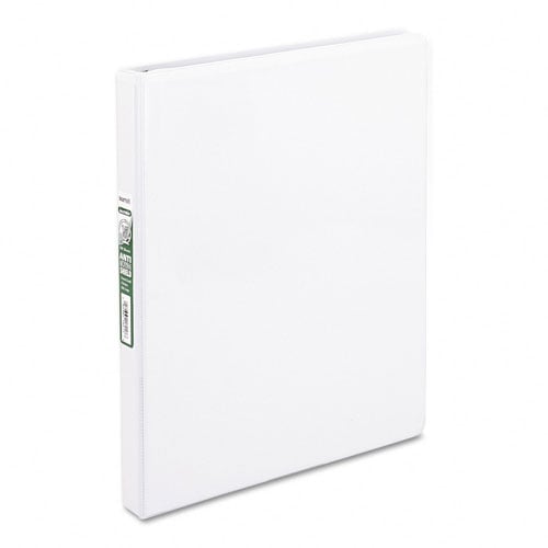 Samsill 1/2" White Clean Touch Antimicrobial Round Ring View Binder - 12pk