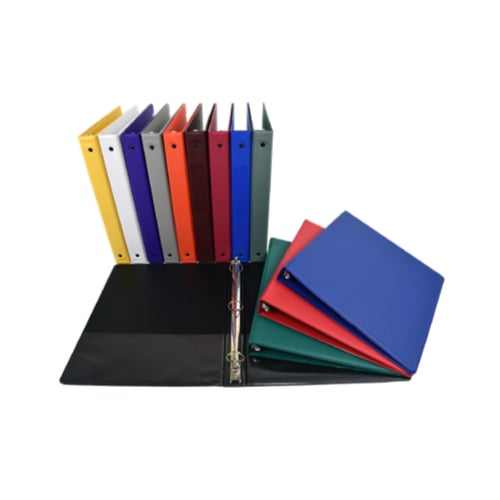 Samsill 1.5" Value Round Ring Assorted Fashion Storage Binder - 12pk