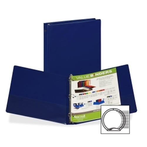 Samsill 1" Blue Value Round Ring Storage Binder - 24pk