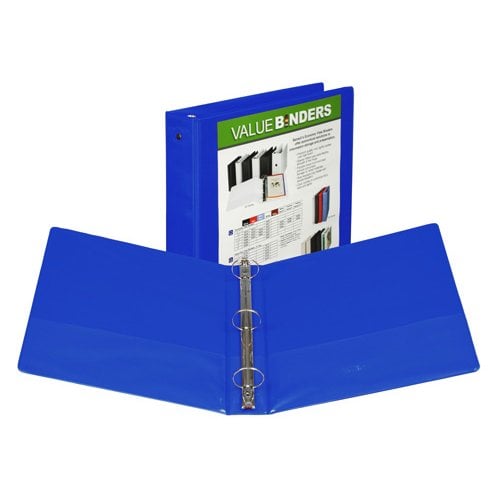 Samsill Cobalt Economy Insertable Round Ring View Binder