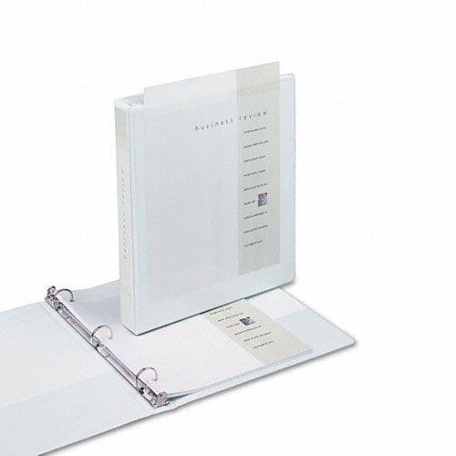 Samsill 1" White Clean Touch Antimicrobial Round Ring View Binder - 12pk