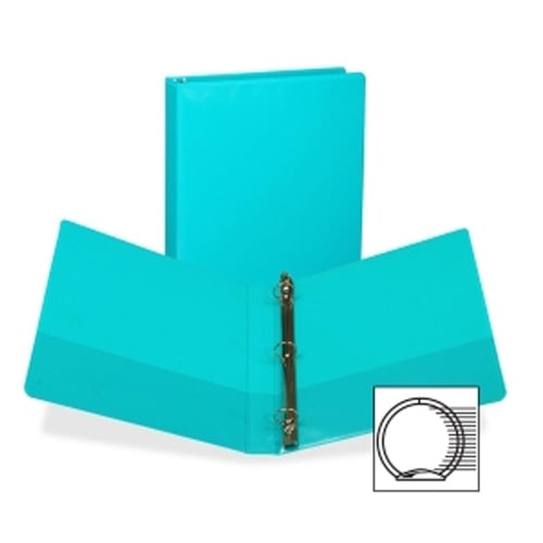 Samsill Turquoise Fashion Presentation Round Ring View Binder - 12pk