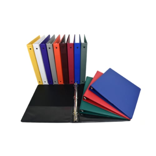 Samsill 1" Value Round Ring Assorted Fashion Storage Binder - 12pk