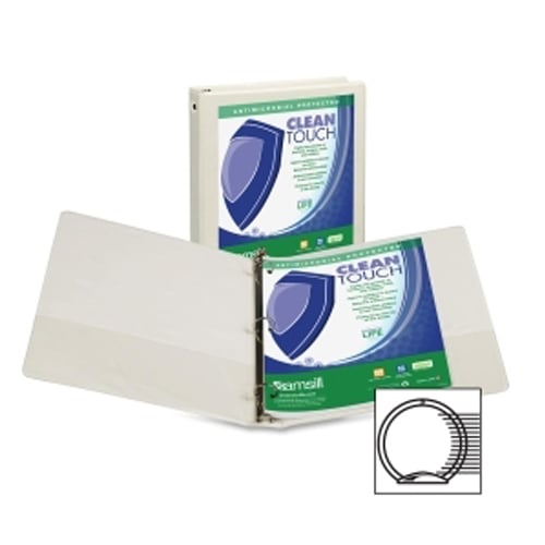 Samsill White Value Round Ring Storage Binder