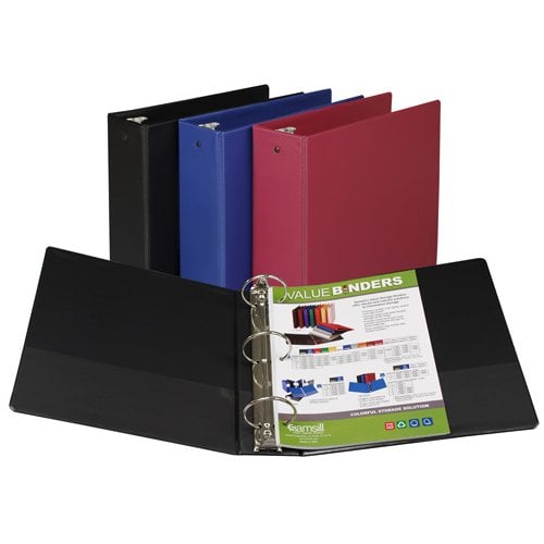 Samsill Assorted Value Round Ring Storage Binder