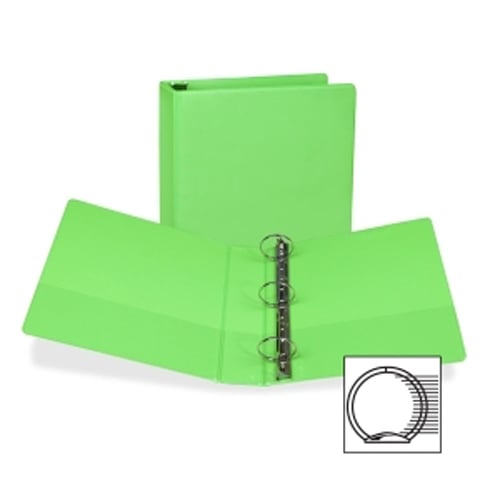 Samsill 2" Lime Fashion Presentation Round Ring View Binder -6pk