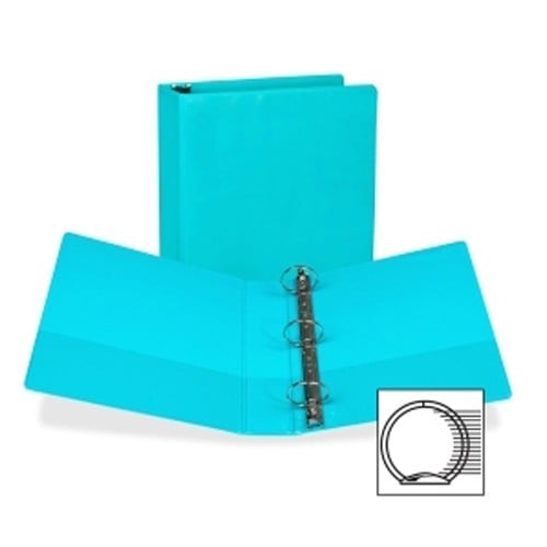 Samsill Turquoise Fashion Presentation Round Ring View Binder - 12pk