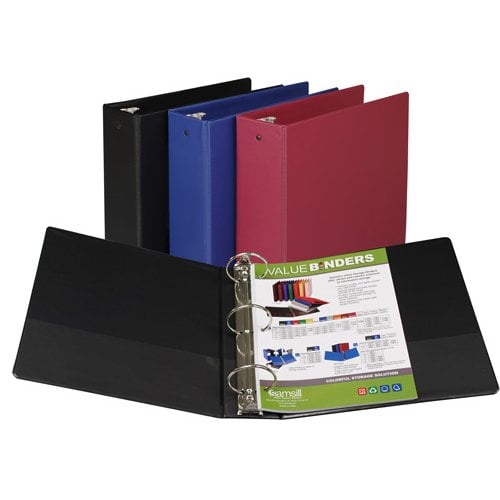 Samsill Assorted Value Round Ring Storage Binder