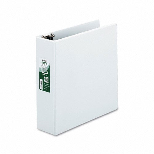 Samsill 3" White Clean Touch Antimicrobial D-Ring View Binder - 12pk