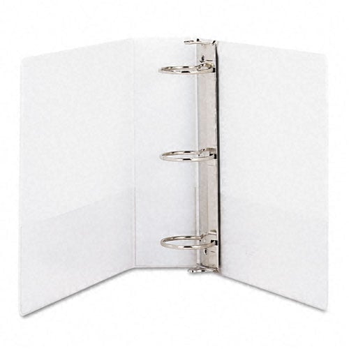 Samsill 3" White Clean Touch Antimicrobial Round Ring View Binder - 12pk