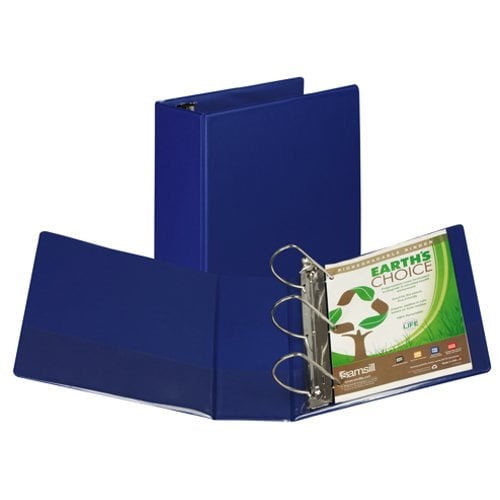 Samsill 5" Blue Earth's Choice D-Ring Storage Binder - 6pk