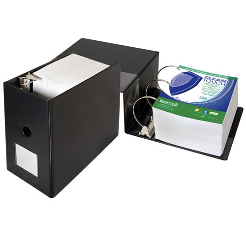 Samsill 6" Black Clean Touch Antimicrobial D-Ring Binder - 6pk