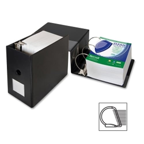Samsill 6" Black Clean Touch Antimicrobial D-Ring Binder - 6pk