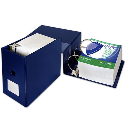 Samsill 6" Blue Clean Touch Antimicrobial D-Ring Binder - 6pk