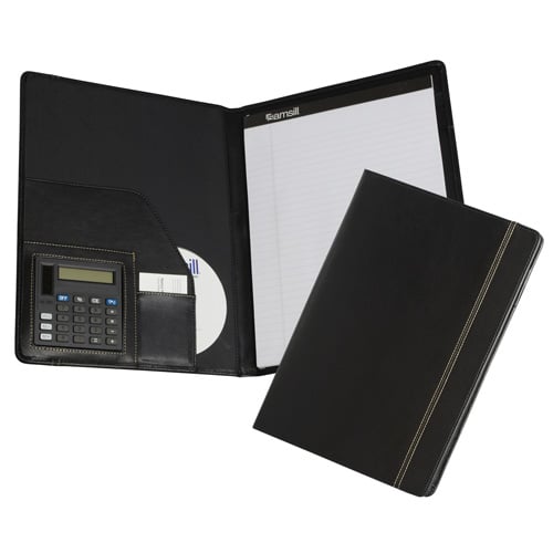 Samsill Black Professional Pad Holder with Clip - 40pk