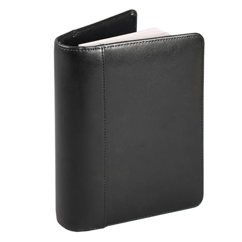 Samsill  Black Regal Leather Business Card Binder - 20pk