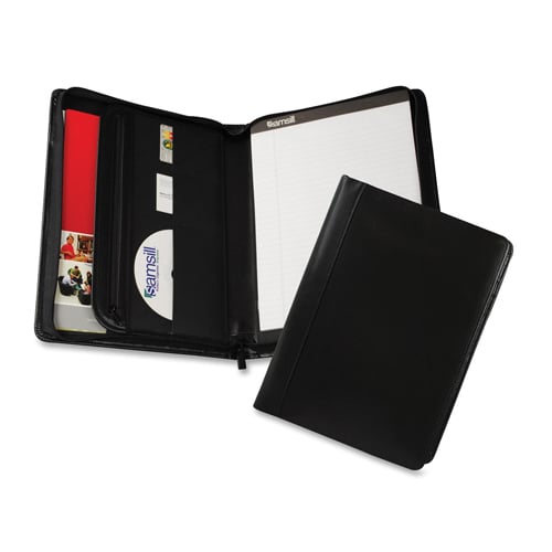 Samsill Black Regal Zipper Pad Holder - 5pk