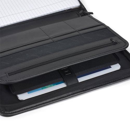 Samsill Black Sterling Zipper Pad Holder - 12pk