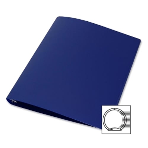 Samsill Blue 28-Gauge Flexible Poly 3-Ring Storage Binder - 12pk