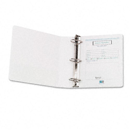 Samsill D-Ring Locking Non-Stick 2" White View Binder - 12pk