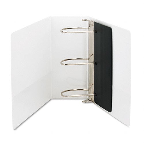 Samsill D-Ring Locking Non-Stick 5" White View Binder - 6pk