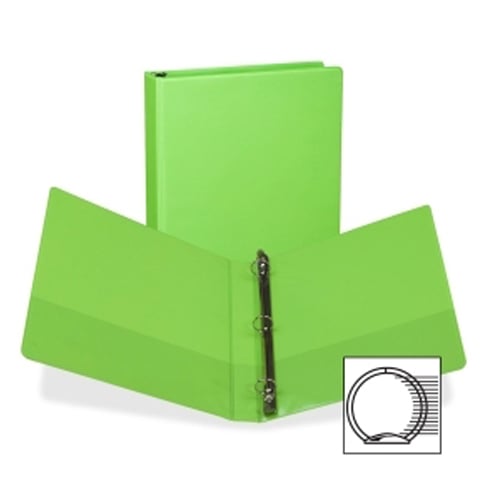 Samsill Lime Fashion Presentation Round Ring View Binder - 12pk