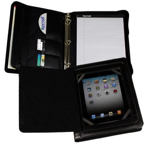 Samsill Professional iPad Zipper Binder with Smart Magnetic Flap - 10pk