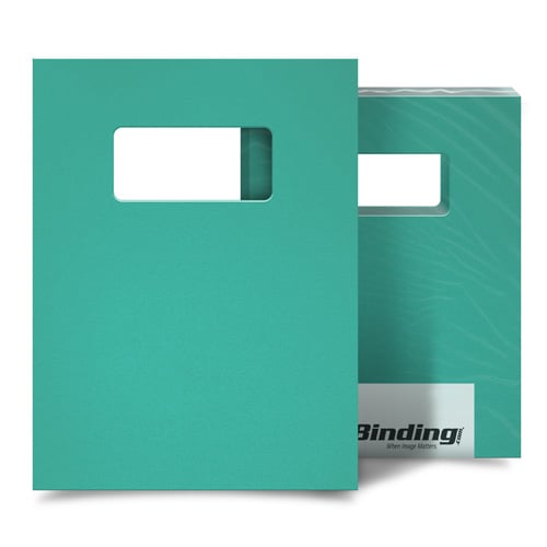 Azure 16mil Sand Poly 8.5" x 11" Covers with Windows - 25sets