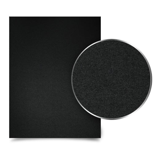 Black 23mil Sand Poly 5.5" x 8.5" Binding Covers - 25pk
