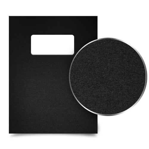 Black 35mil Sand Poly Binding Covers