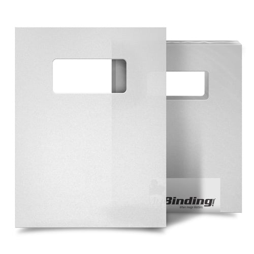 Frost 55mil Sand Poly 8.5" x 11" Covers with Windows - 10 sets