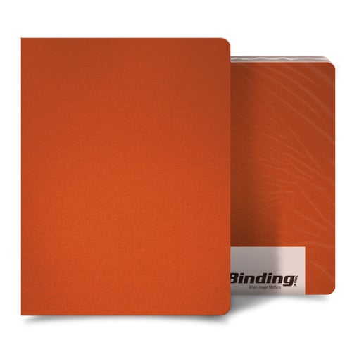 Orange 16mil Sand Poly 8.75" x 11.25" Binding Covers - 25pk