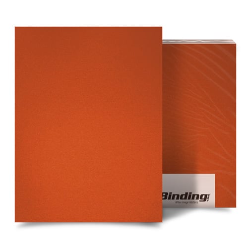 Orange 16mil Sand Poly 5.5" x 8.5" Binding Covers - 25pk