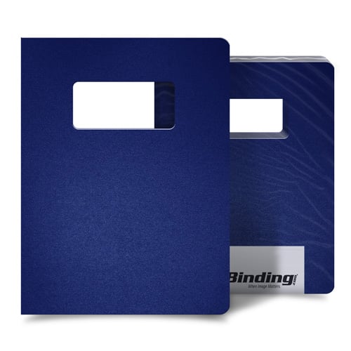Par Blue 35mil Sand Poly 8.75" x 11.25" Covers with Windows - 25 Sets