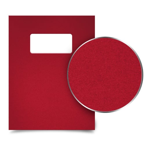 Red 23mil Sand Poly Binding Covers