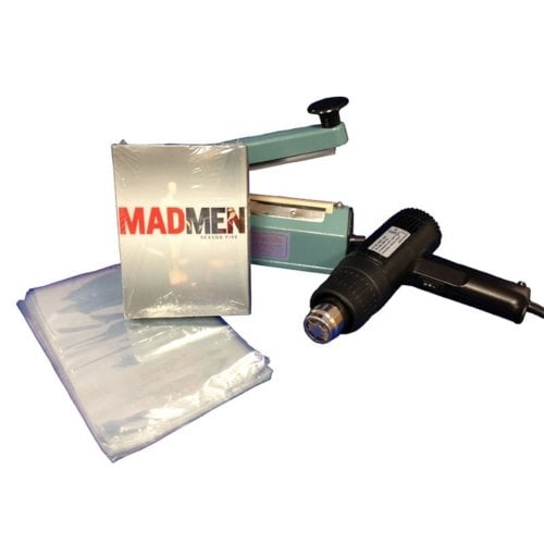 SealerSales 8" Shrink Wrapping Starter Kit w/  6" x 11" VHS Shrink Bags