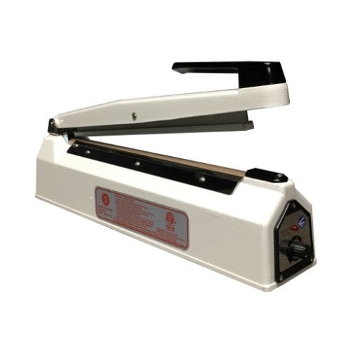 SealerSales KF-300H White 12" Hand Impulse Sealer w/ 2mm Seal Width