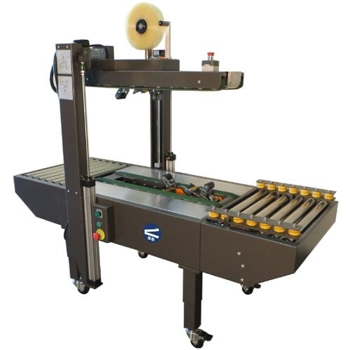 SealerSales S-20225R Random Semi-Automatic Carton Sealer w/ Top and Bottom Drive Belts