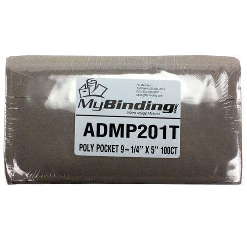 Self Adhesive Poly Pockets 5" x 9-1/4" - 100pk